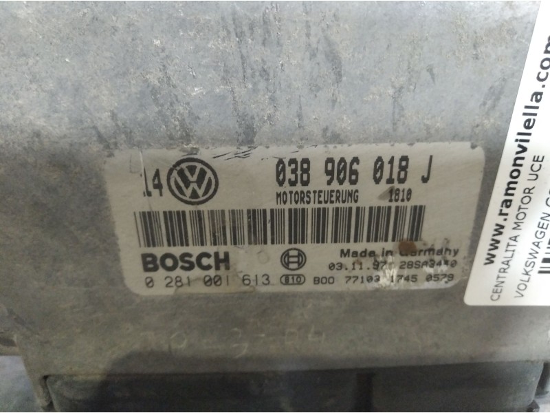 Recambio de centralita motor uce para volkswagen golf iv berlina (1j1)  | 0.97 - 0.03 golf iv berlina (1j1)  | 0.97 - 0.03 refer