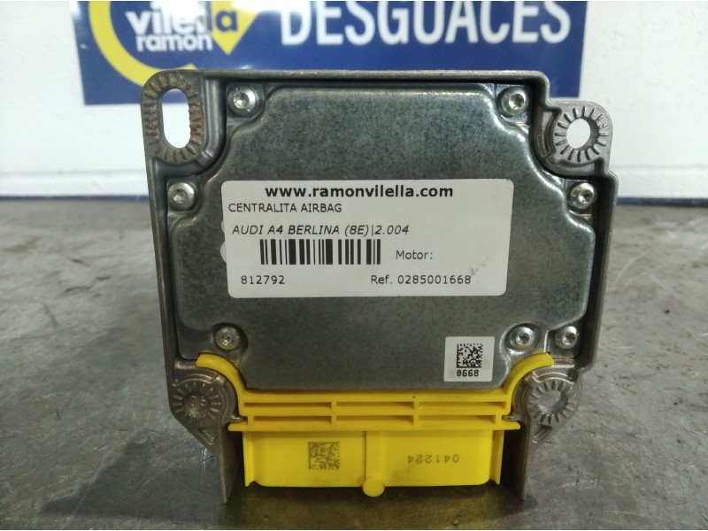 Recambio de centralita airbag para audi a4 berlina (8e) 2.0 16v tfsi referencia OEM IAM 0285001668  
