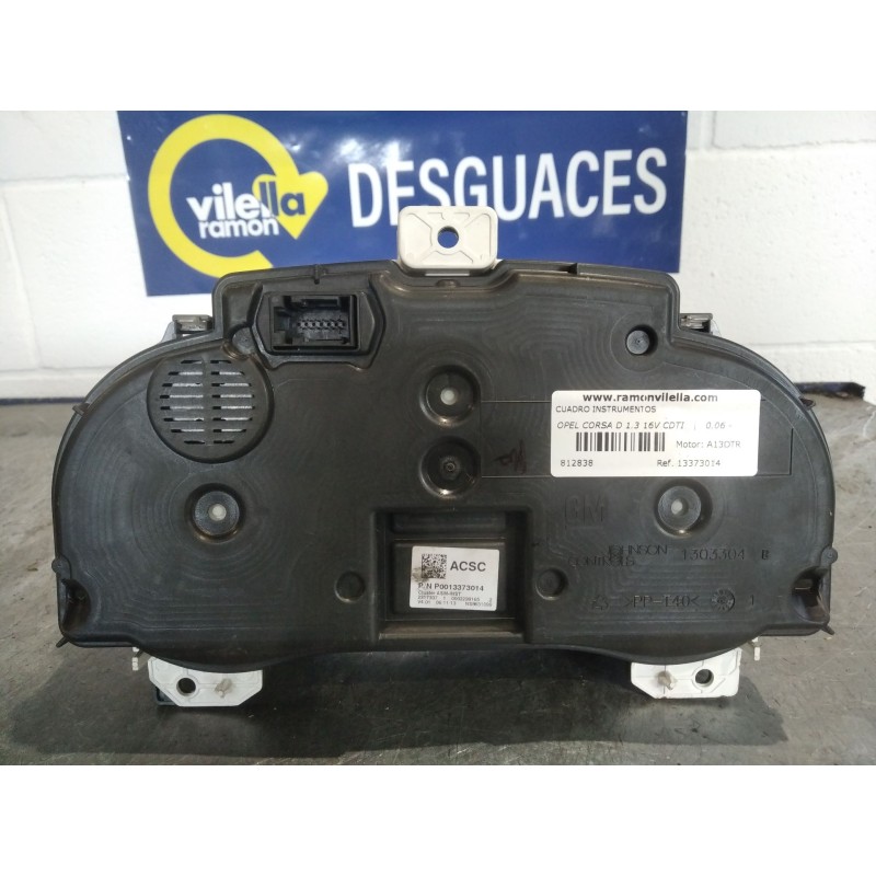 Recambio de cuadro instrumentos para opel corsa d 1.3 16v cdti | 0.06 - ... 1.3 16v cdti | 0.06 - ... referencia OEM IAM 1337301