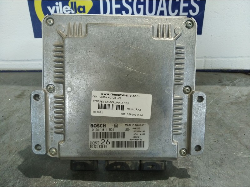 Recambio de centralita motor uce para citroen c5 berlina sx (e) referencia OEM IAM 0281011524  