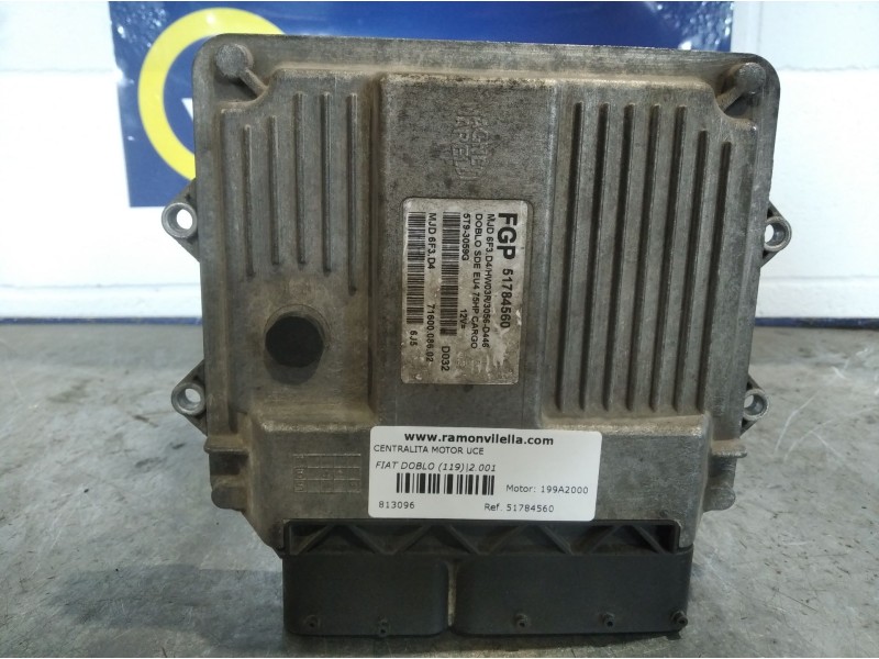 Recambio de centralita motor uce para fiat doblo (119) referencia OEM IAM 51784560  