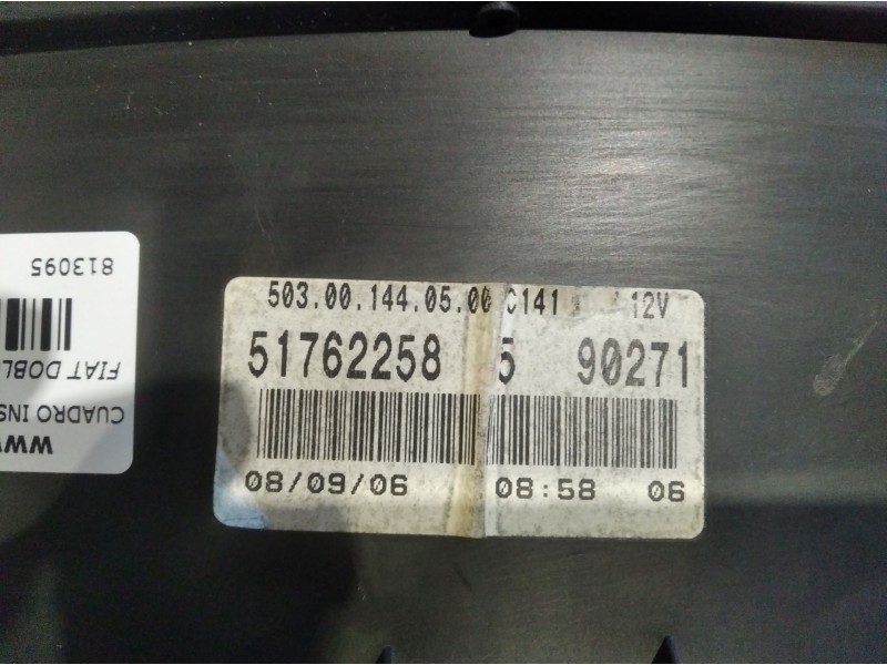 Recambio de cuadro instrumentos para fiat doblo (119) referencia OEM IAM 51762258  