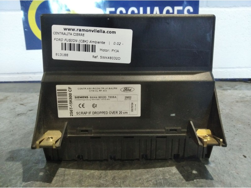 Recambio de centralita cierre para ford fusion (cbk) ambiente | 0.02 - ... ambiente | 0.02 - ... referencia OEM IAM 5WK48032D  