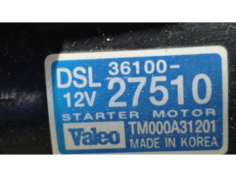 Recambio de motor arranque para hyundai accent (lc) 1.5 crdi cat | 0.00 - ... 1.5 crdi cat | 0.00 - ... referencia OEM IAM TM000