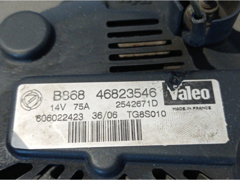 Recambio de alternador para fiat doblo (119) referencia OEM IAM TG8S010  