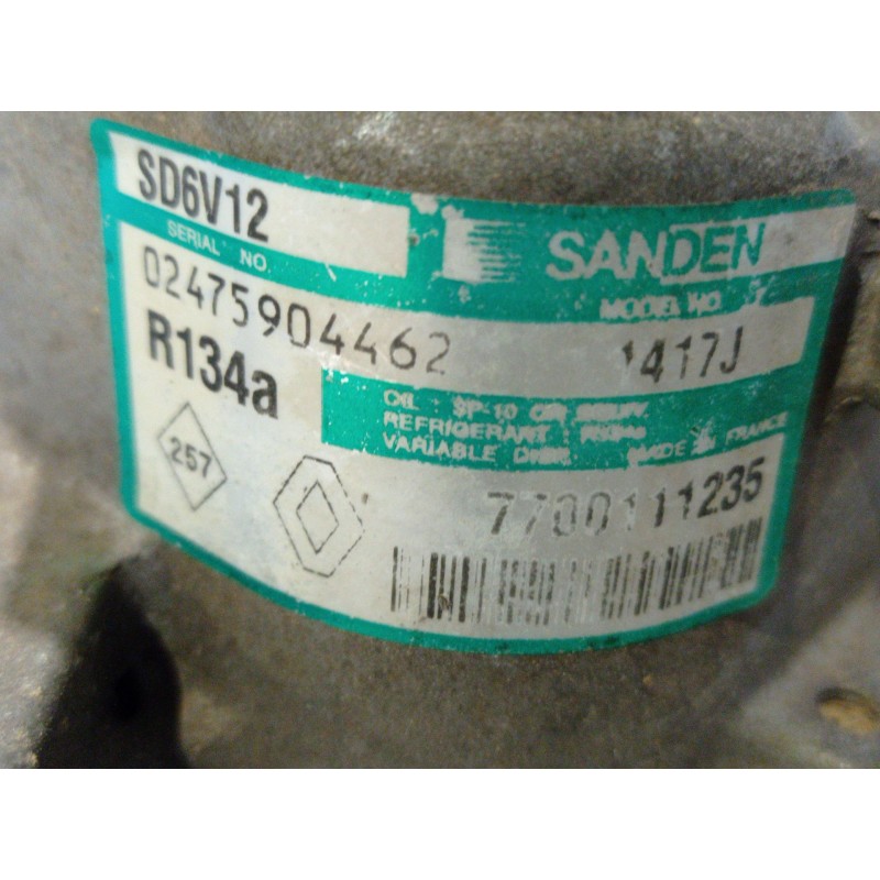 Recambio de compresor aire acondicionado para renault kangoo (f/kc0) 1.9 dci diesel cat | 0.03 - ... 1.9 dci diesel cat | 0.03 -