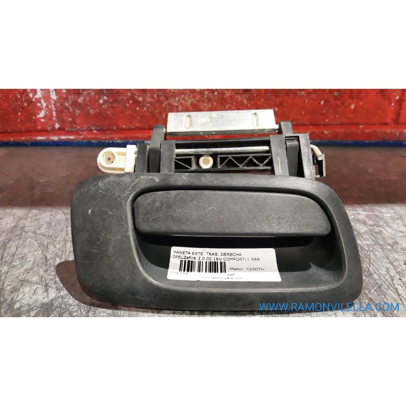 Recambio de maneta exte. tras. derecha para opel zafira a 2.0 dti | 0.99 - ... 2.0 dti | 0.99 - ... referencia OEM IAM   