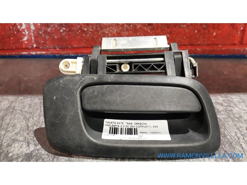 Recambio de maneta exte. tras. derecha para opel zafira a 2.0 dti | 0.99 - ... 2.0 dti | 0.99 - ... referencia OEM IAM   