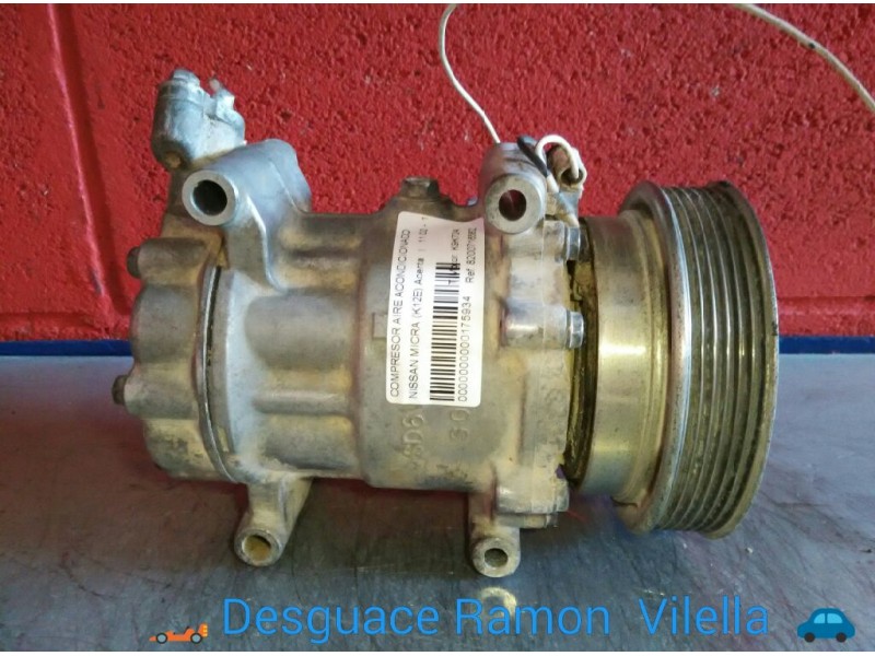 Recambio de compresor aire acondicionado para nissan micra (k12e) acenta | 11.02 - 12.05 acenta | 11.02 - 12.05 referencia OEM I