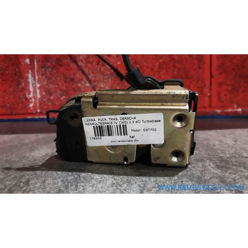 Recambio de cerra. puer. tras. derecha para renault espace iv (jk0) 2.2 dci turbodiesel | 0.02 - ... 2.2 dci turbodiesel | 0.02 