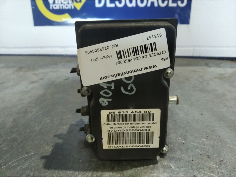 Recambio de abs para citroen c4 coupe 1.4 16v referencia OEM IAM 0265800406  
