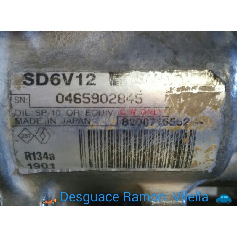 Recambio de compresor aire acondicionado para nissan micra (k12e) acenta | 11.02 - 12.05 acenta | 11.02 - 12.05 referencia OEM I