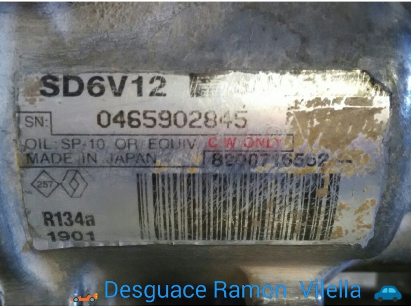 Recambio de compresor aire acondicionado para nissan micra (k12e) acenta | 11.02 - 12.05 acenta | 11.02 - 12.05 referencia OEM I