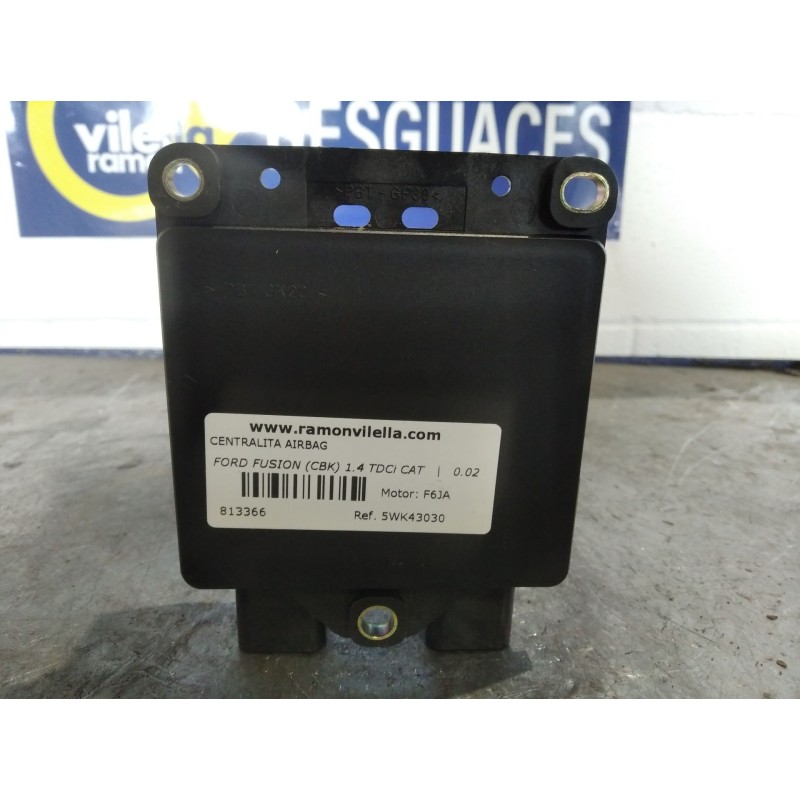 Recambio de centralita airbag para ford fusion (cbk) 1.4 tdci cat | 0.02 - ... 1.4 tdci cat | 0.02 - ... referencia OEM IAM 5WK4
