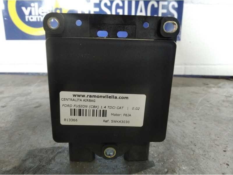 Recambio de centralita airbag para ford fusion (cbk) 1.4 tdci cat | 0.02 - ... 1.4 tdci cat | 0.02 - ... referencia OEM IAM 5WK4