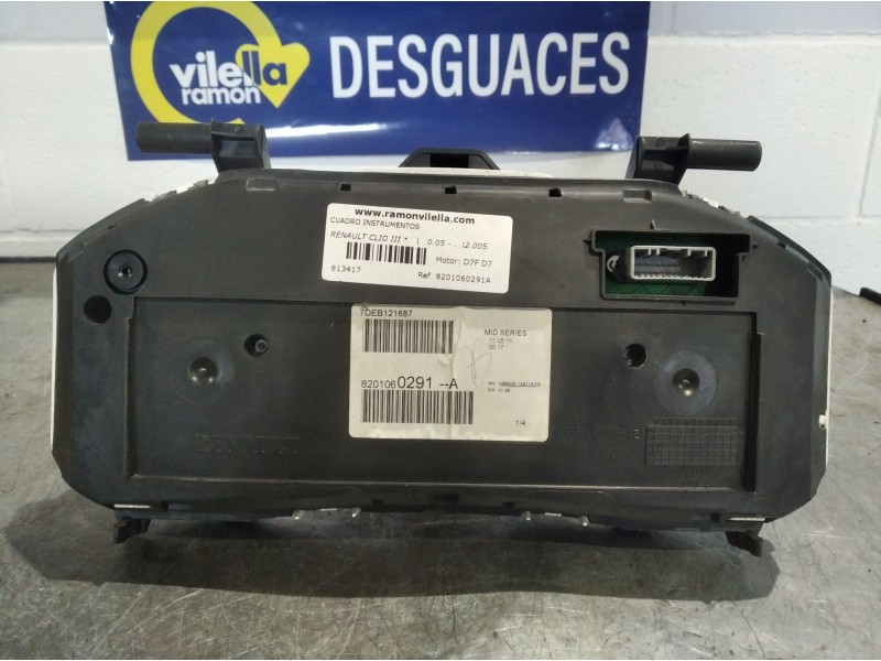 Recambio de cuadro instrumentos para renault clio iii  | 0.05 - ...  | 0.05 - ... referencia OEM IAM 8201060291A  