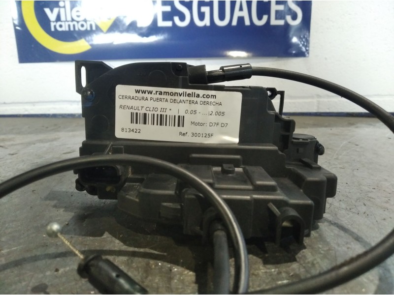 Recambio de cerradura puerta delantera derecha para renault clio iii  | 0.05 - ...  | 0.05 - ... referencia OEM IAM 300125F  