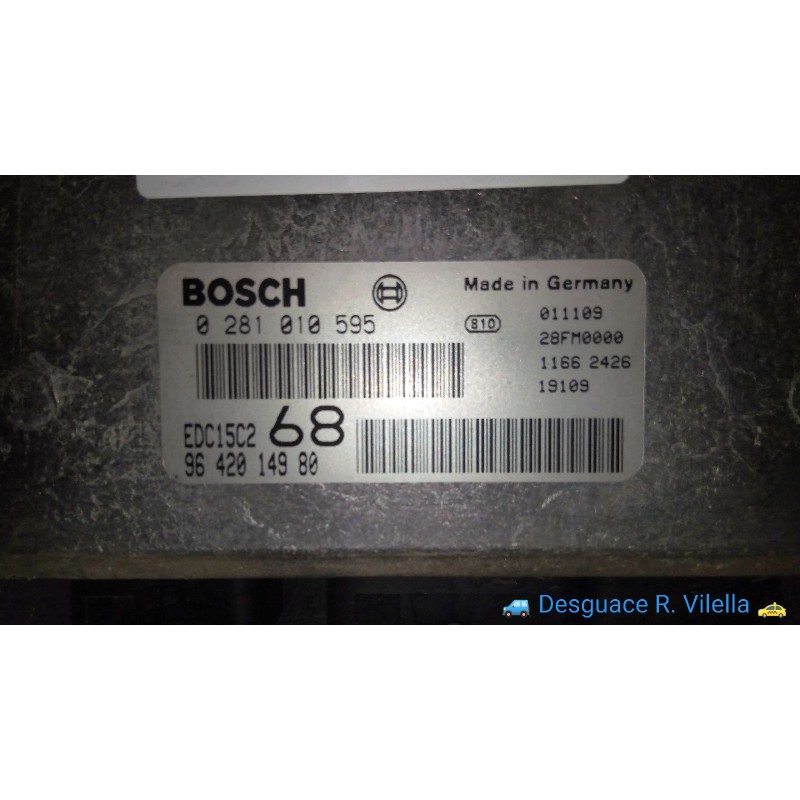 Recambio de centralita motor uce para citroen xsara picasso 2.0 hdi | 03.00 - 12.02 2.0 hdi | 03.00 - 12.02 referencia OEM IAM 0