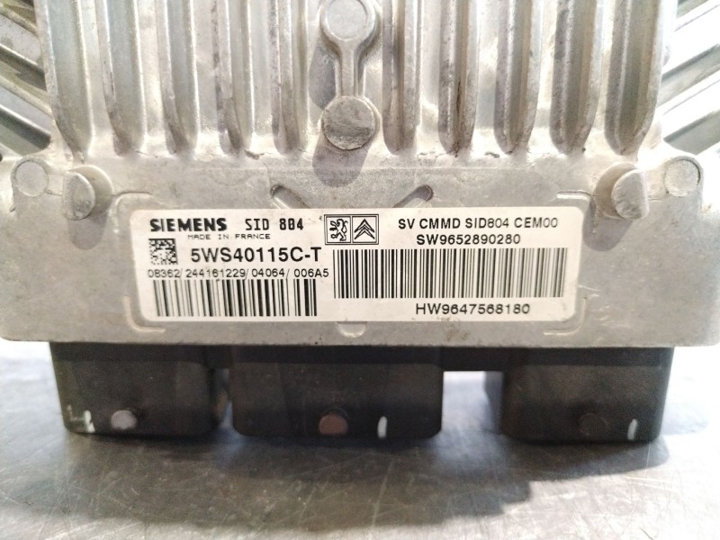 Recambio de centralita motor uce para citroen c2 vtr | 09.03 - 12.09 vtr | 09.03 - 12.09 referencia OEM IAM 5WS40115C  