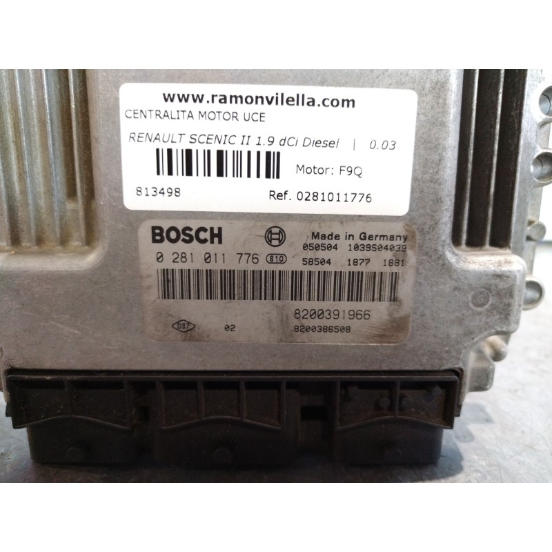Recambio de centralita motor uce para renault scenic ii 1.9 dci diesel | 0.03 - ... 1.9 dci diesel | 0.03 - ... referencia OEM I
