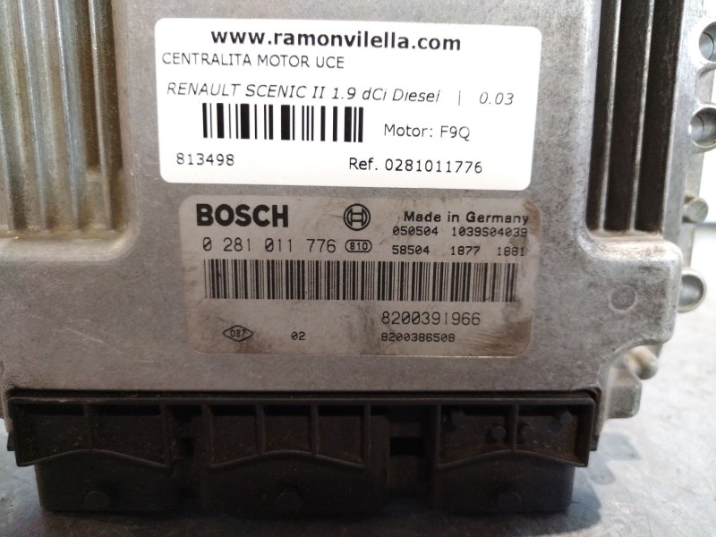 Recambio de centralita motor uce para renault scenic ii 1.9 dci diesel | 0.03 - ... 1.9 dci diesel | 0.03 - ... referencia OEM I