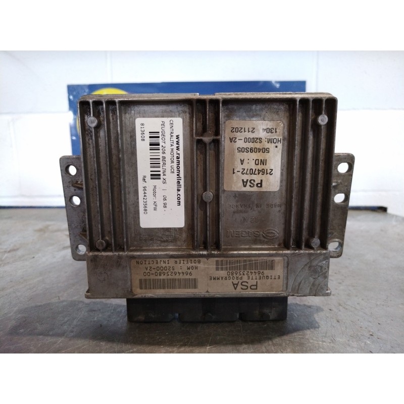 Recambio de centralita motor uce para peugeot 206 berlina xs | 06.98 - 12.06 xs | 06.98 - 12.06 referencia OEM IAM 9644235680  
