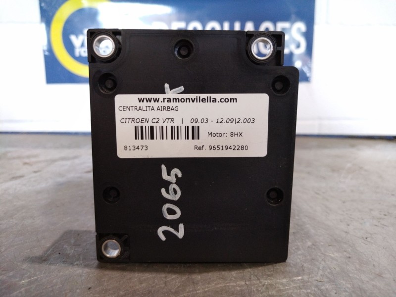 Recambio de centralita airbag para citroen c2 vtr | 09.03 - 12.09 vtr | 09.03 - 12.09 referencia OEM IAM 9651942280  