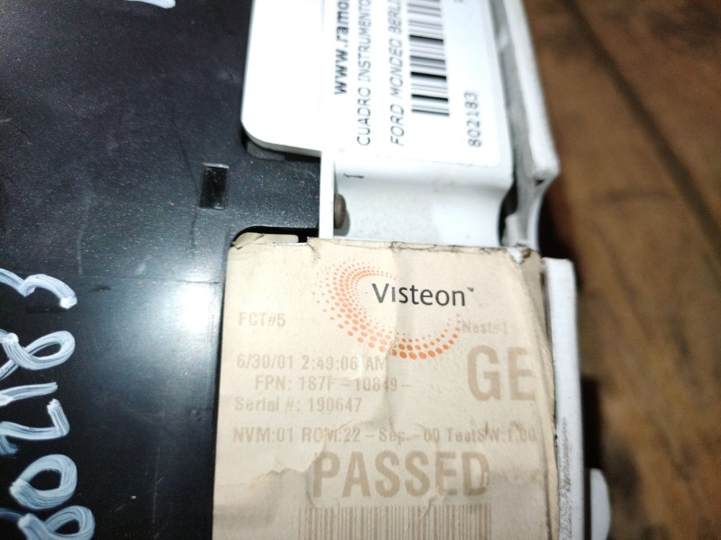 Recambio de cuadro instrumentos para ford mondeo berlina (ge)  | 0.00 - 0.07  | 0.00 - 0.07 referencia OEM IAM 1S7F10849GE  