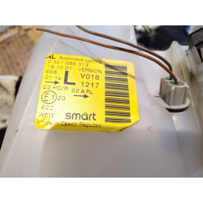 Recambio de faro izquierdo para smart coupe  | 0.98 - 0.03  | 0.98 - 0.03 referencia OEM IAM   