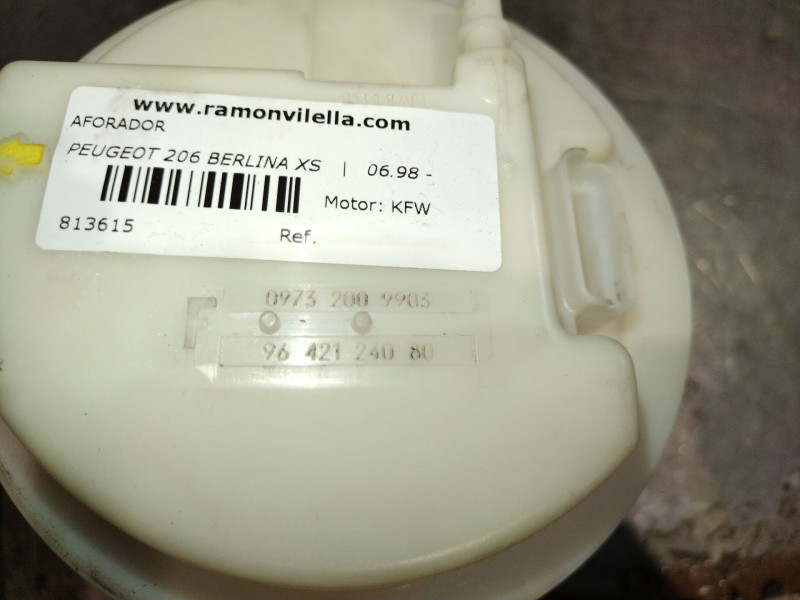 Recambio de aforador para peugeot 206 berlina xs | 06.98 - 12.06 xs | 06.98 - 12.06 referencia OEM IAM 9642124080  