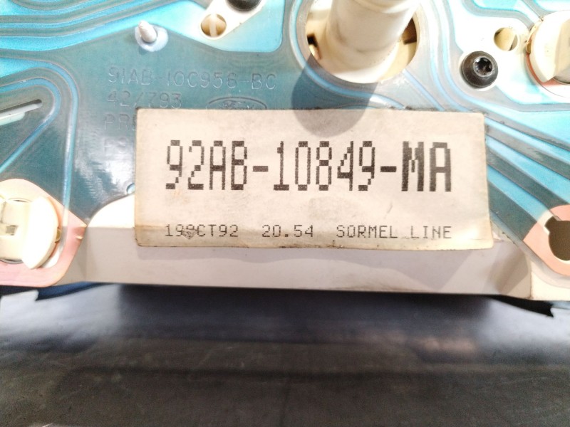 Recambio de cuadro instrumentos para ford orion  | 0.91 - ...  | 0.91 - ... referencia OEM IAM 92AB10849MA  