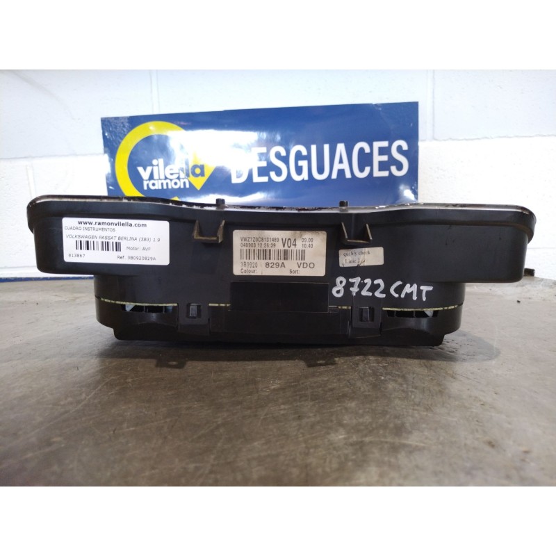 Recambio de cuadro instrumentos para volkswagen passat berlina (3b3) 1.9 tdi | 0.00 - ... 1.9 tdi | 0.00 - ... referencia OEM IA