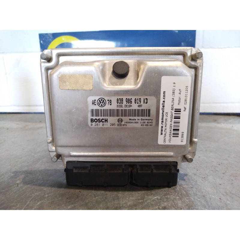 Recambio de centralita motor uce para volkswagen passat berlina (3b3) 1.9 tdi | 0.00 - ... 1.9 tdi | 0.00 - ... referencia OEM I