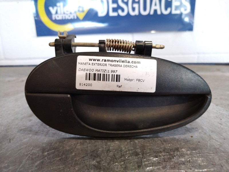 Recambio de maneta exterior trasera derecha para daewoo matiz referencia OEM IAM 96314567  