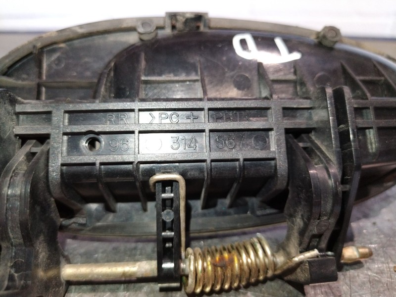 Recambio de maneta exterior trasera derecha para daewoo matiz referencia OEM IAM 96314567  