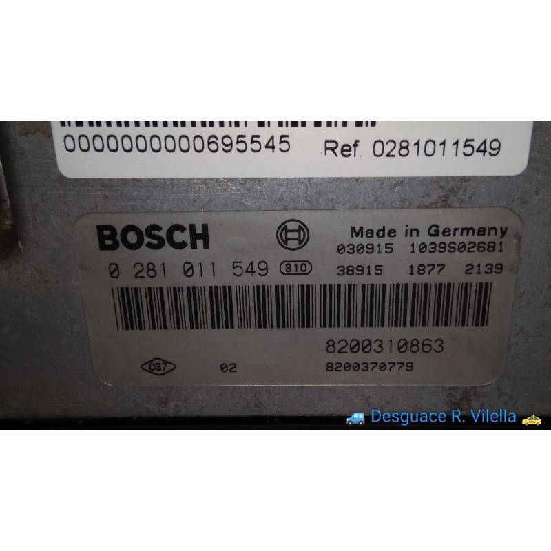 Recambio de centralita motor uce para renault scenic ii authentique | 0.03 - ... authentique | 0.03 - ... referencia OEM IAM 028