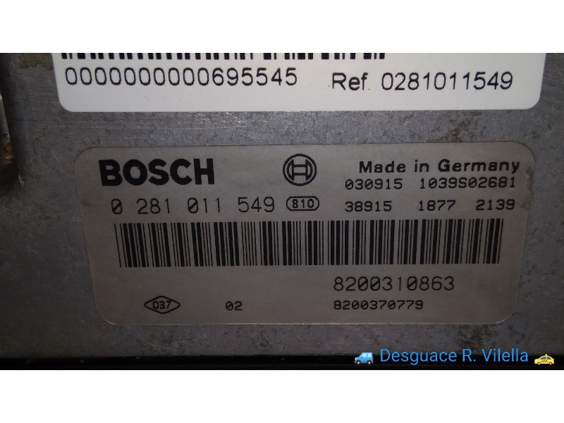Recambio de centralita motor uce para renault scenic ii authentique | 0.03 - ... authentique | 0.03 - ... referencia OEM IAM 028