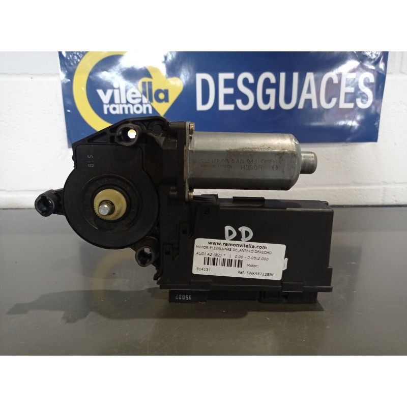 Recambio de motor elevalunas delantero derecho para audi a2 (8z)  | 0.00 - 0.05  | 0.00 - 0.05 referencia OEM IAM 5WK48722BBF  