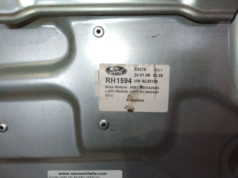 Recambio de elevalunas delantero derecho para ford focus berlina (cap) 1.8 tdci turbodiesel cat referencia OEM IAM   