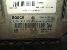 Recambio de centralita motor uce para opel astra h berlina referencia OEM IAM 0281012694 55560810  2