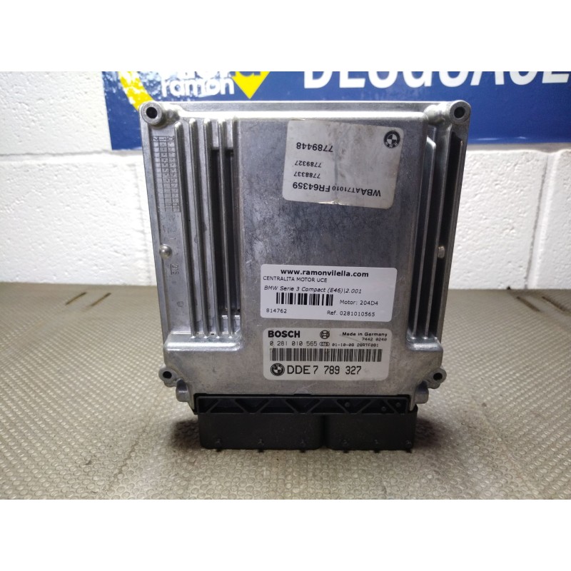 Recambio de centralita motor uce para bmw serie 3 compact (e46) 2.0 16v diesel cat referencia OEM IAM 0281010565  