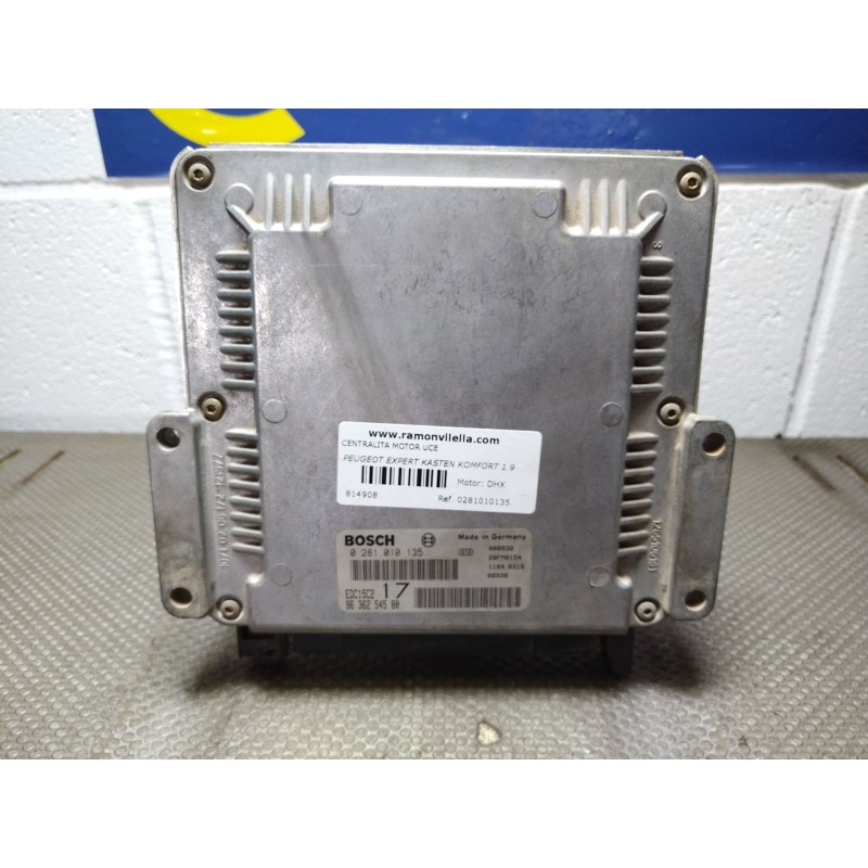 Recambio de centralita motor uce para peugeot expert kasten komfort 1.9 diesel | 0.95 - ... 1.9 diesel | 0.95 - ... referencia O