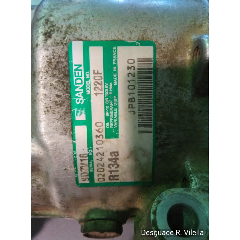 Recambio de compresor aire acondicio. para mg rover serie 25 (rf) classic (5-ptas.) | 01.00 - 12.04 classic (5-ptas.) | 01.00 - 