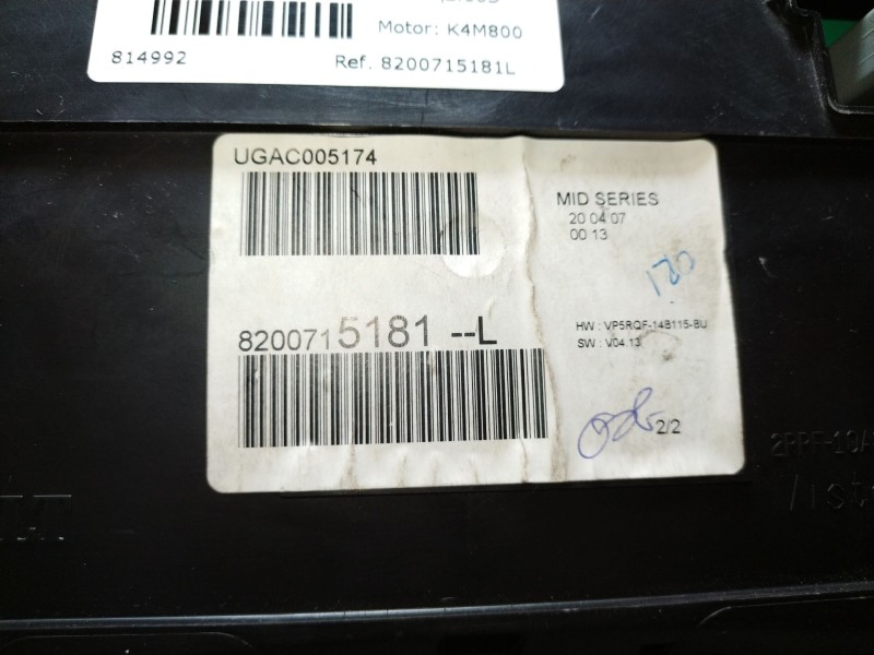 Recambio de cuadro instrumentos para renault clio iii  | 0.05 - ...  | 0.05 - ... referencia OEM IAM 8200715181L  