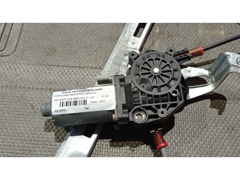 Recambio de elevalunas delantero derecho para peugeot 206 berlina x-line | 10.02 - 12.10 x-line | 10.02 - 12.10 referencia OEM I