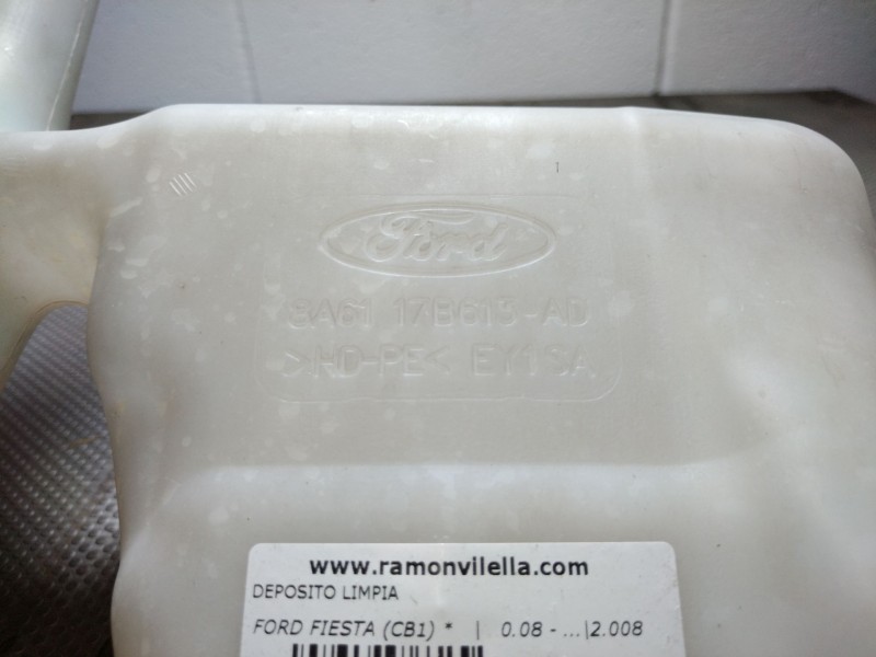 Recambio de deposito limpia para ford fiesta (cb1)  | 0.08 - ...  | 0.08 - ... referencia OEM IAM 8A6117B613AD   Recambio de deposito limpia para ford fiesta (cb1)  | 0.08 - ...  | 0.08 - ... referencia OEM IAM 8A6117B613AD