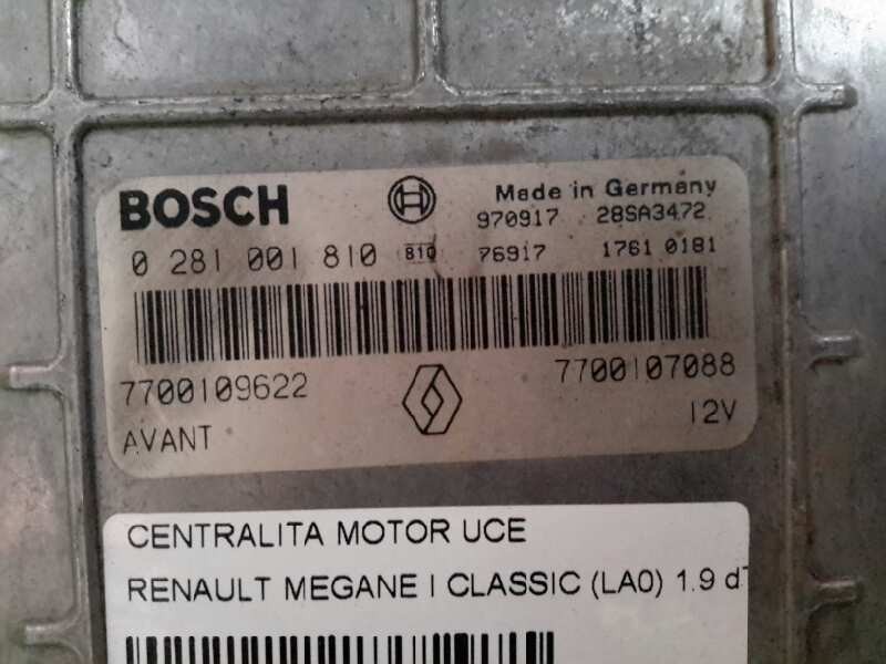 Recambio de centralita motor uce para renault megane i classic (la0) 1.9 dti alize | 06.97 - 12.01 1.9 dti alize | 06.97 - 12.01