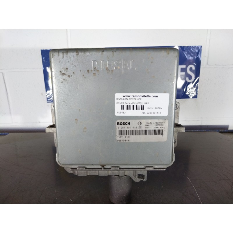 Recambio de centralita motor uce para rover serie 400 (rt) 420 d referencia OEM IAM 0281001418 MSB100491 