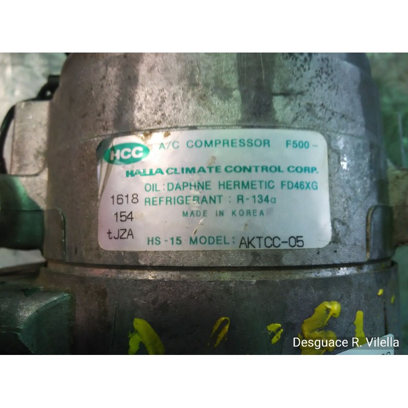 Recambio de compresor aire acondicio. para hyundai accent (x3) 1.3 gs | 06.97 - ... 1.3 gs | 06.97 - ... referencia OEM IAM AKTC