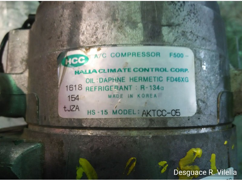 Recambio de compresor aire acondicio. para hyundai accent (x3) 1.3 gs | 06.97 - ... 1.3 gs | 06.97 - ... referencia OEM IAM AKTC